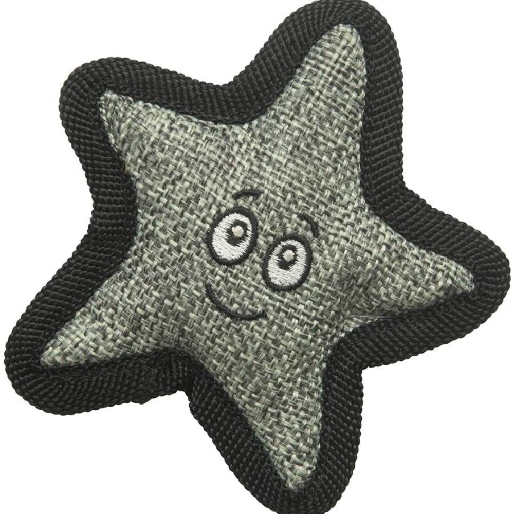 Snugarooz Kitty Crinkle Dental Canvas Starfish Cat Toy 4 Inch Cuddle Play